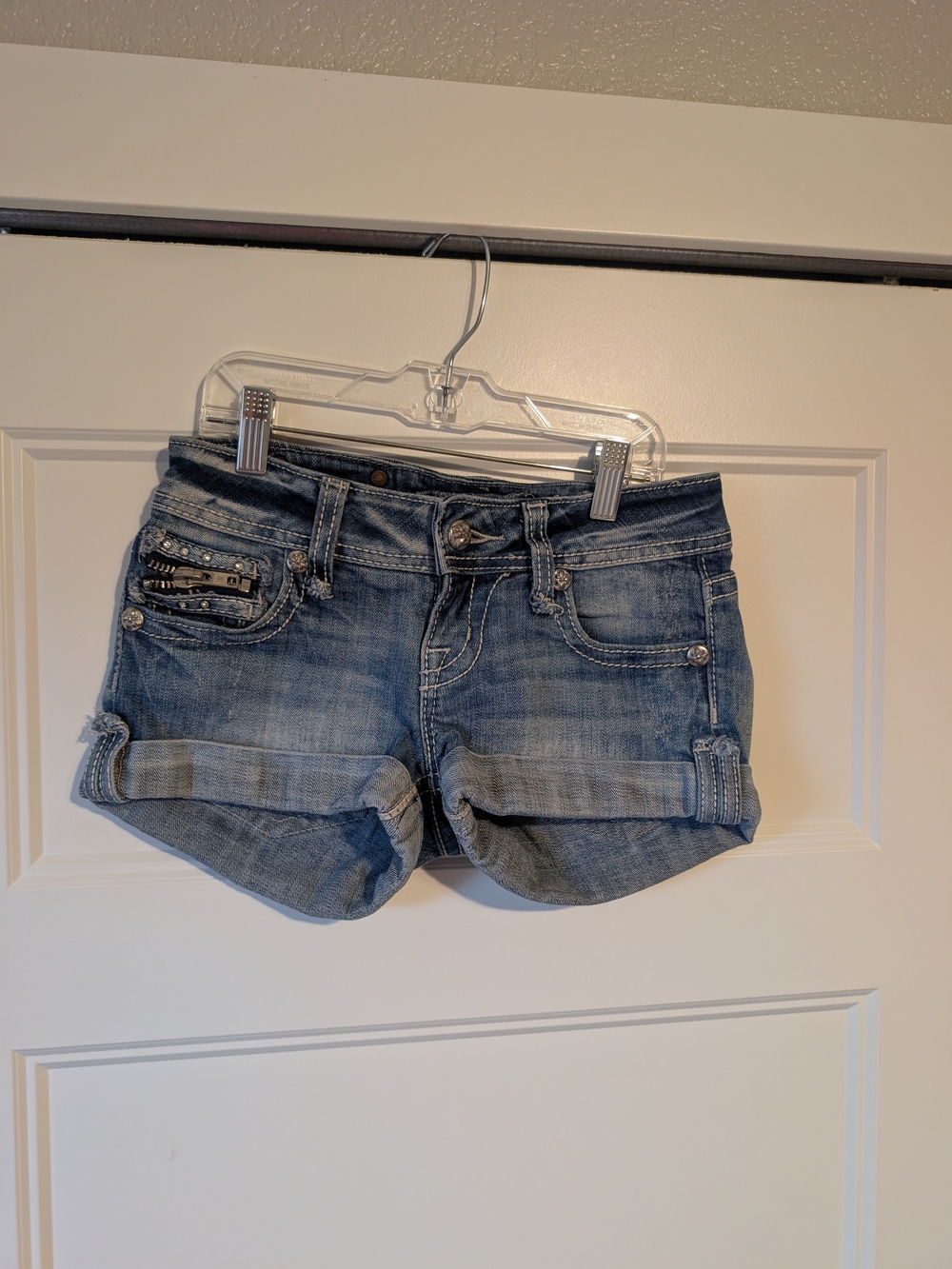 Miss Me Denim Roll-Cuff Women’s Shorts